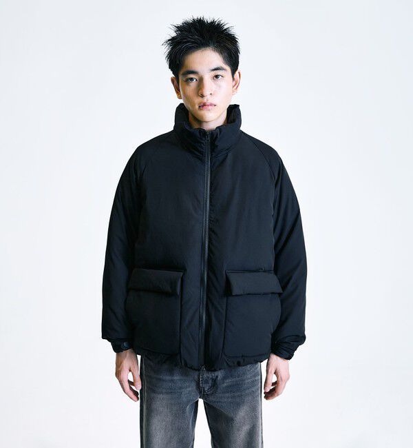 SHIPS「City Ambient Products:〈撥水〉ダブルポケット 中綿 スタンドカラー ブルゾン」|ブルゾン・スタジャン|