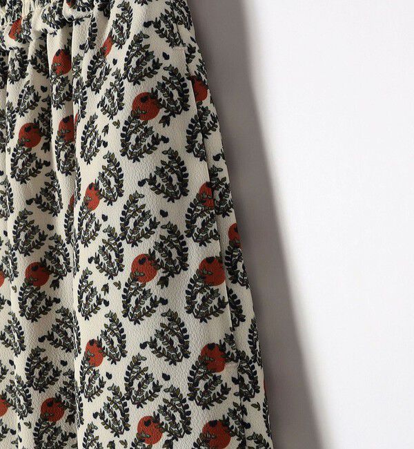 SHIPS any「SHIPS any:〈手洗い可能〉リーフ プリント ハシゴレース ティアード スカート」|スカート|