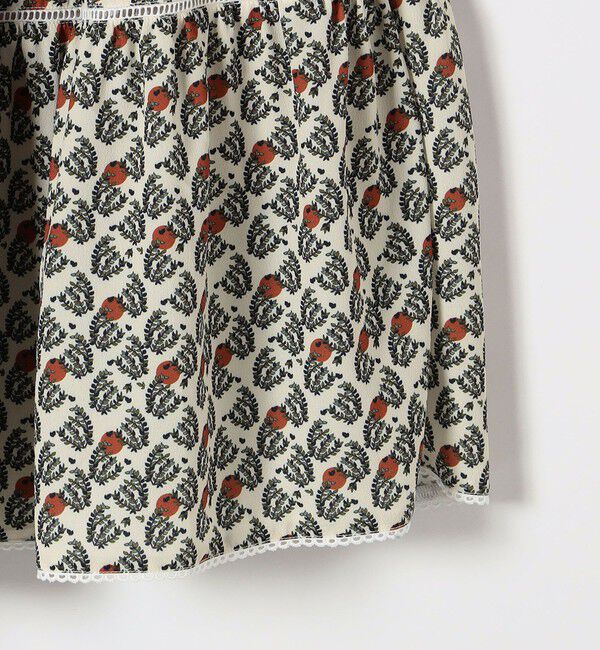 SHIPS any「SHIPS any:〈手洗い可能〉リーフ プリント ハシゴレース ティアード スカート」|スカート|