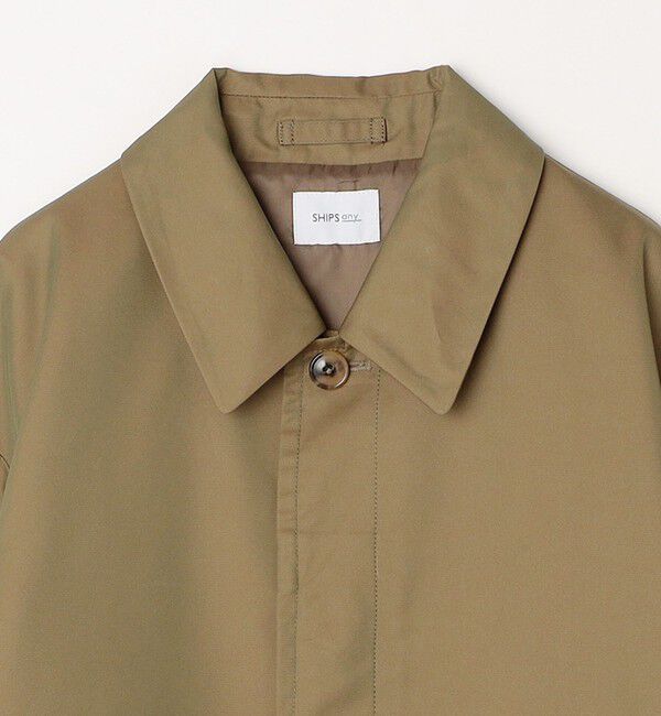 SHIPS any「SHIPS any: 〈撥水加工〉VENTOENE(R) コットン ギャバジン バルカラー コート◇」|ステンカラーコート|