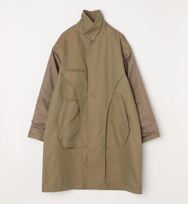 SHIPS any「SHIPS any: 〈撥水加工〉VENTOENE(R) コットン ギャバジン バルカラー コート◇」|ステンカラーコート|