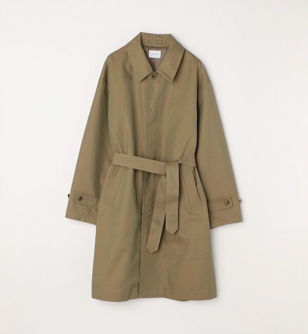 SHIPS any「SHIPS any: 〈撥水加工〉VENTOENE(R) コットン ギャバジン バルカラー コート◇」|ステンカラーコート|