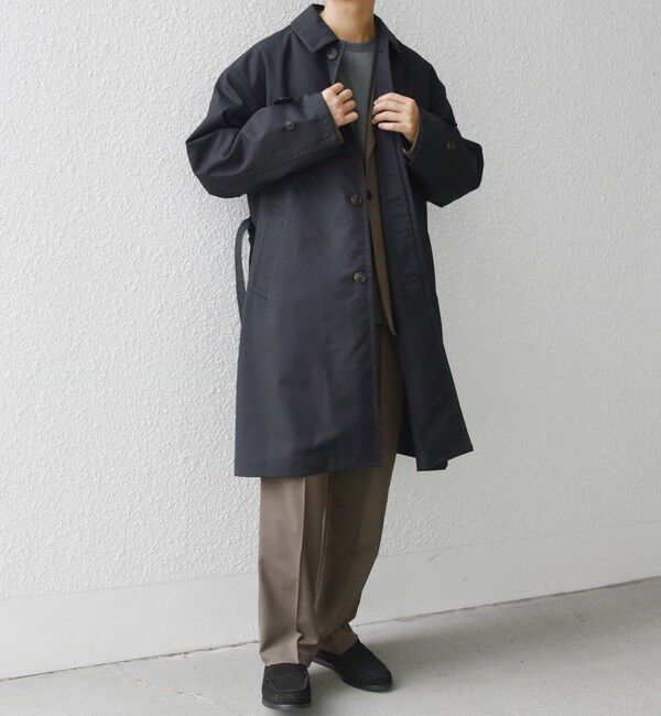 SHIPS any「SHIPS any: 〈手洗い可能〉RENU(R) ウール ギャバジン バルカラー コート◇」|ステンカラーコート|