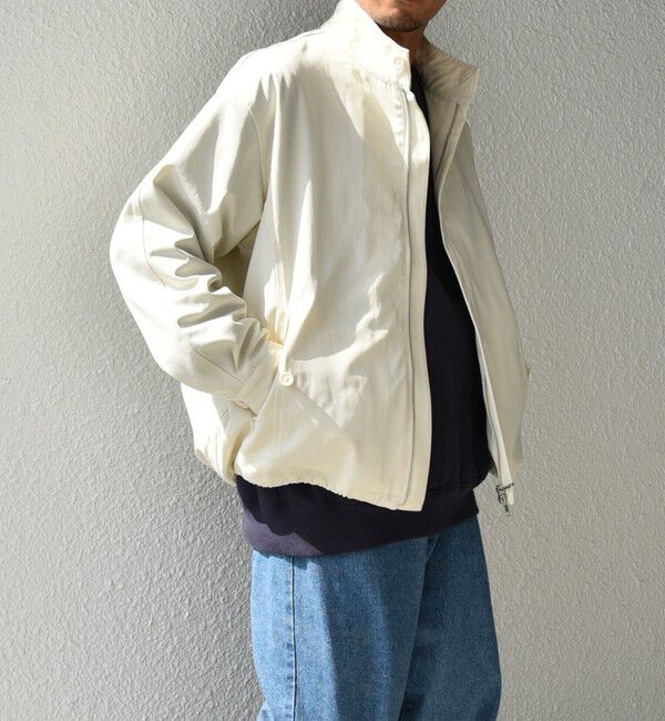 SHIPS any「【WEB限定】SHIPS any: オーバーサイズ コットン ギャバジン スピンドル トラック ブルゾン 24FW◇」|ブルゾン・スタジャン|ナチュラル