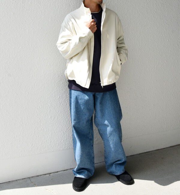 SHIPS any「【WEB限定】SHIPS any: オーバーサイズ コットン ギャバジン スピンドル トラック ブルゾン 24FW◇」|ブルゾン・スタジャン|