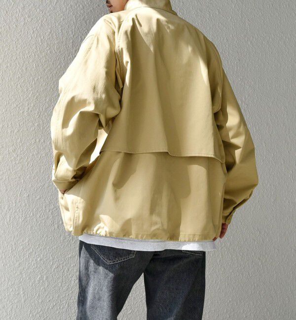 SHIPS any「【WEB限定】SHIPS any: オーバーサイズ コットン ギャバジン スピンドル トラック ブルゾン 24FW◇」|ブルゾン・スタジャン|