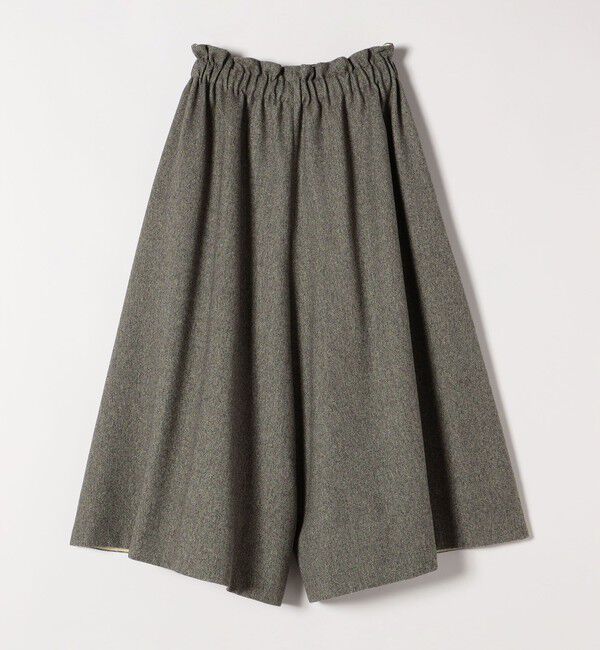 SHIPS any「SHIPS any:〈洗濯機可能〉ウールライク ギャザー キュロット パンツ」|キュロット|