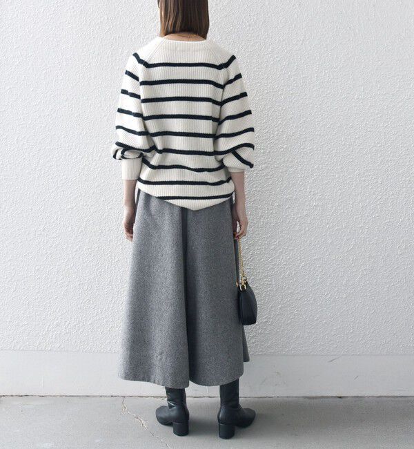 SHIPS any「SHIPS any:〈洗濯機可能〉ウールライク ギャザー キュロット パンツ」|キュロット|