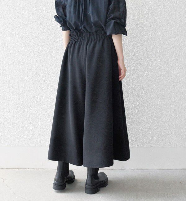 SHIPS any「SHIPS any:〈洗濯機可能〉ウールライク ギャザー キュロット パンツ」|キュロット|