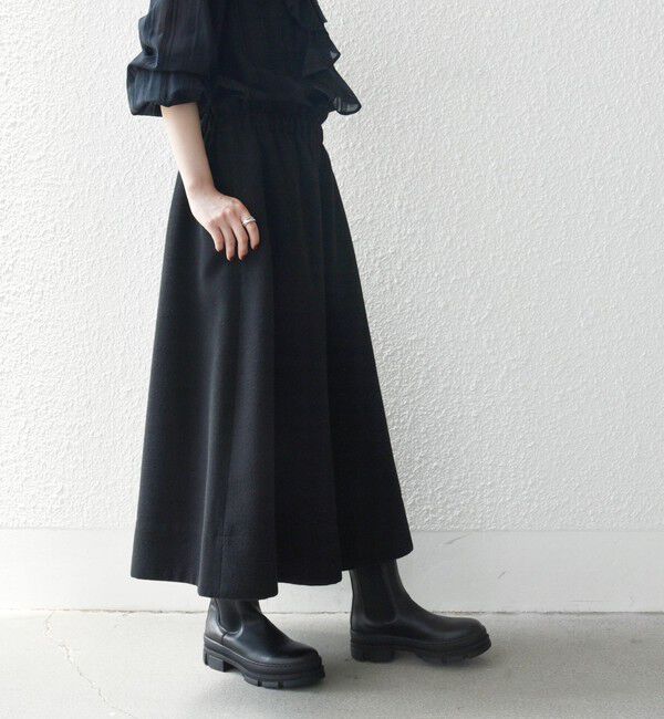 SHIPS any「SHIPS any:〈洗濯機可能〉ウールライク ギャザー キュロット パンツ」|キュロット|