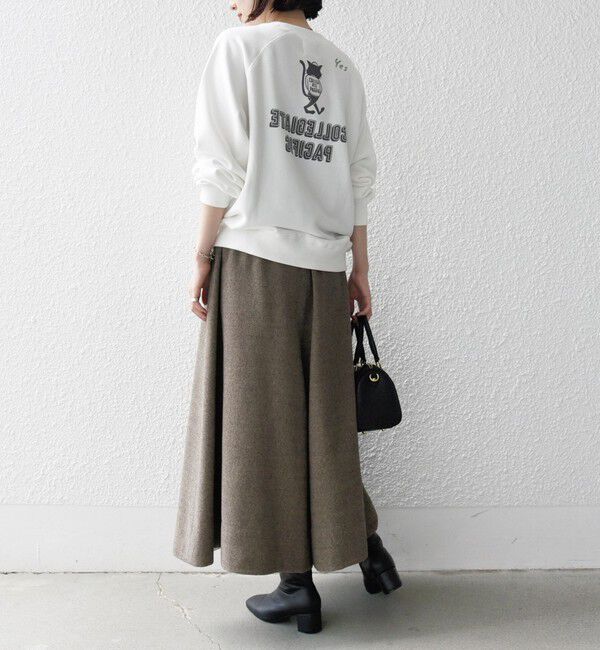 SHIPS any「SHIPS any:〈洗濯機可能〉ウールライク ギャザー キュロット パンツ」|キュロット|