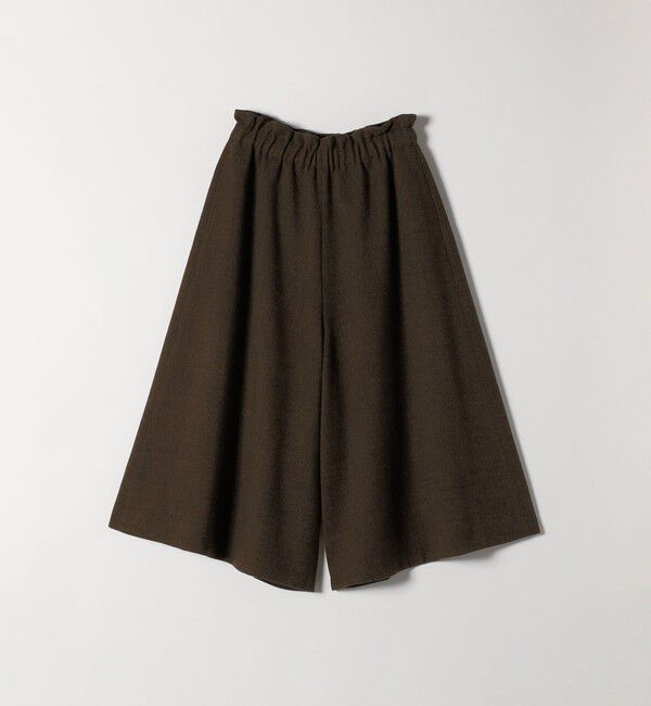 SHIPS any「SHIPS any:〈洗濯機可能〉ウールライク ギャザー キュロット パンツ」|キュロット|