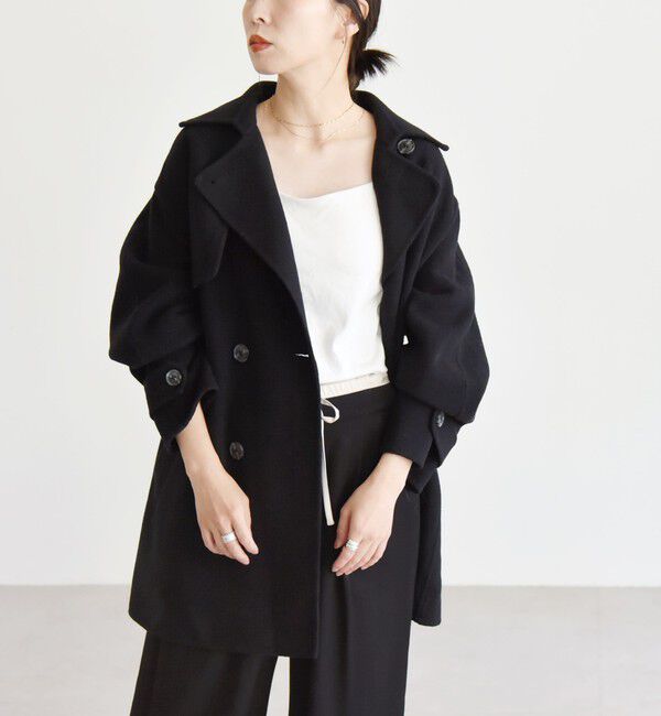 quaranciel「quaranciel: リバー ジャケット Pコート」|ピーコート|