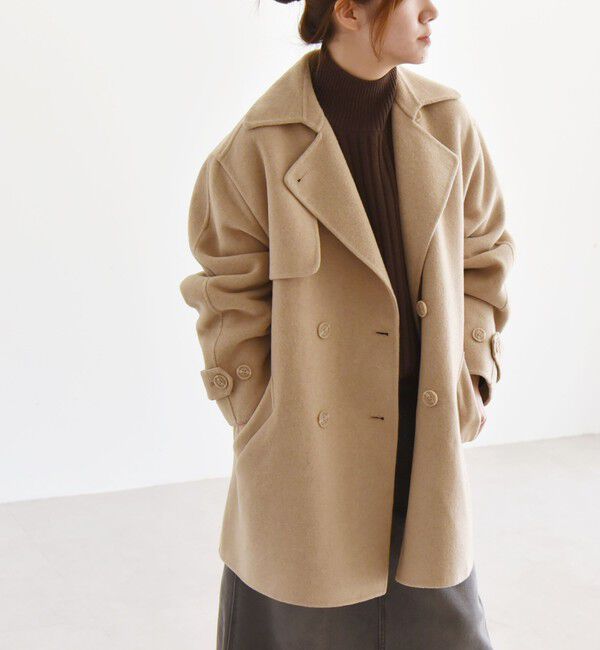 quaranciel「quaranciel: リバー ジャケット Pコート」|ピーコート|