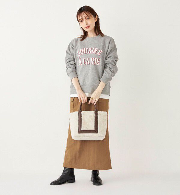 SHIPS Colors 「SHIPS Colors:フェイクファー 配色 トート バッグ◇」|トートバッグ|