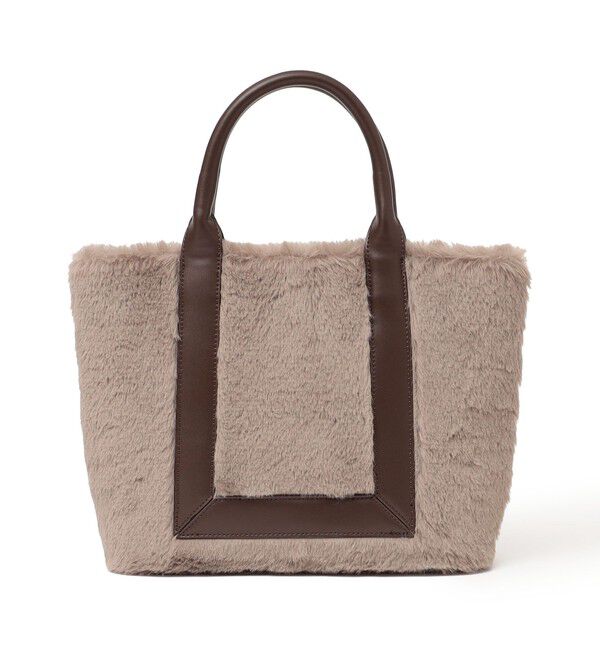 SHIPS Colors 「SHIPS Colors:フェイクファー 配色 トート バッグ◇」|トートバッグ|