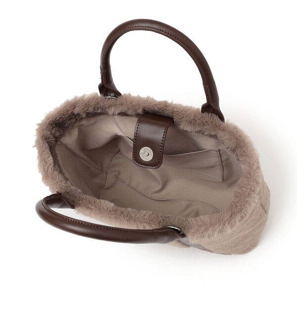 SHIPS Colors 「SHIPS Colors:フェイクファー 配色 トート バッグ◇」|トートバッグ|