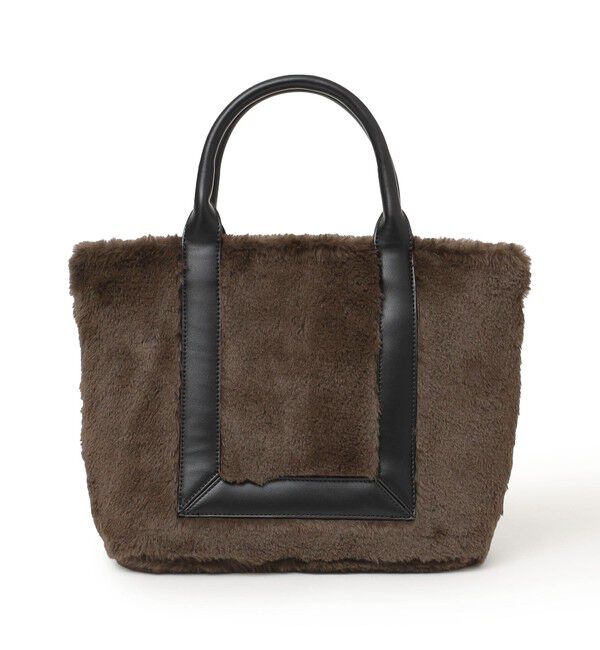 SHIPS Colors 「SHIPS Colors:フェイクファー 配色 トート バッグ◇」|トートバッグ|