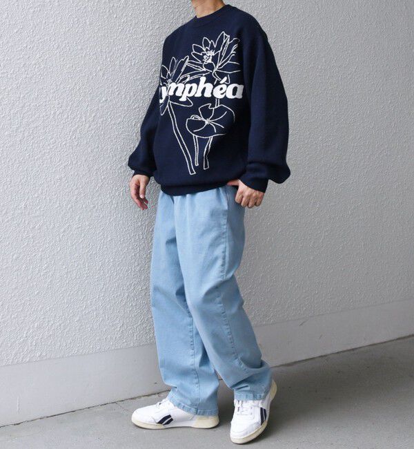 SHIPS any「SHIPS any: 〈手洗い可能〉フラワー ダブルジャガード プルオーバー ニット◇」|ニット・セーター|