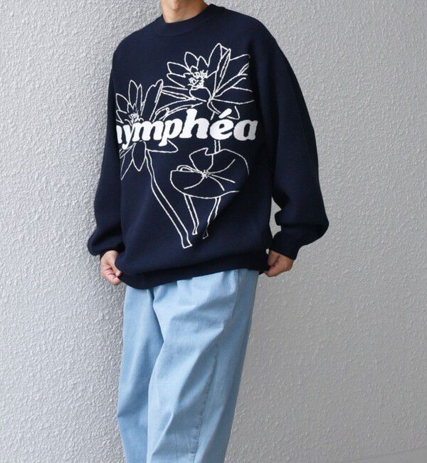 SHIPS any「SHIPS any: 〈手洗い可能〉フラワー ダブルジャガード プルオーバー ニット◇」|ニット・セーター|