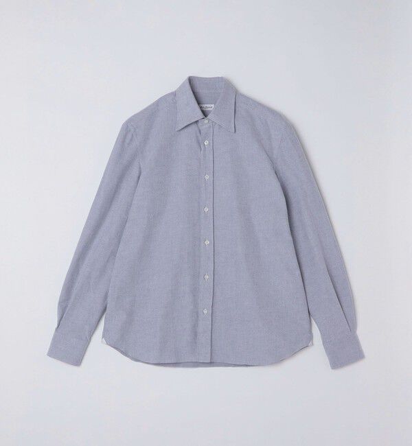 SHIPS「【SHIPS別注】Errico Formicola: ブラッシュドコットン レギュラーカラー シャツ」|シャツ・ブラウス|