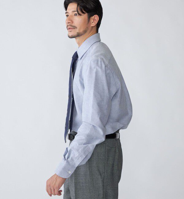 SHIPS「【SHIPS別注】Errico Formicola: ブラッシュドコットン レギュラーカラー シャツ」|シャツ・ブラウス|