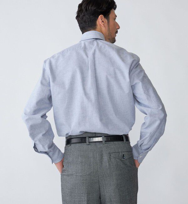 SHIPS「【SHIPS別注】Errico Formicola: ブラッシュドコットン レギュラーカラー シャツ」|シャツ・ブラウス|