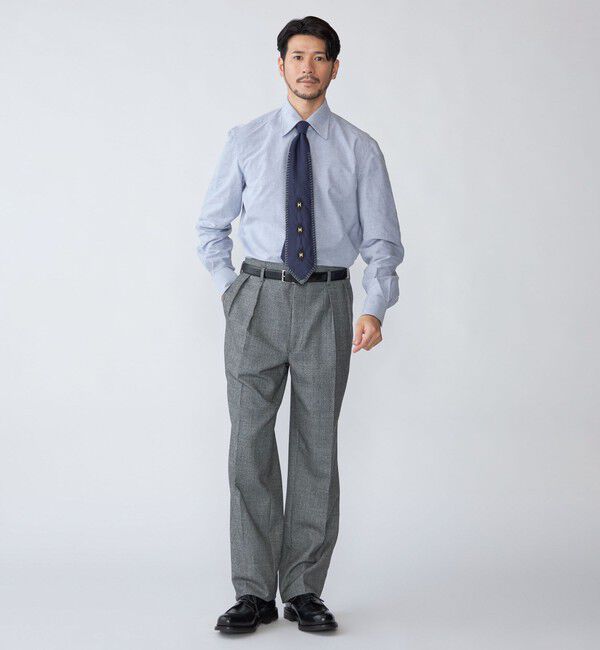 SHIPS「【SHIPS別注】Errico Formicola: ブラッシュドコットン レギュラーカラー シャツ」|シャツ・ブラウス|