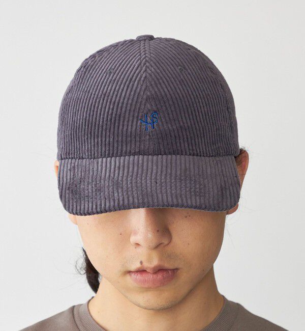 SHIPS「【WEB限定】SHIPS: ワンポイント ロゴ 刺繍 コーデュロイ オーバーフィット キャップ」|キャップ・キャスケット|