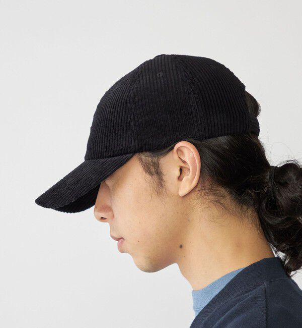 SHIPS「【WEB限定】SHIPS: ワンポイント ロゴ 刺繍 コーデュロイ オーバーフィット キャップ」|キャップ・キャスケット|