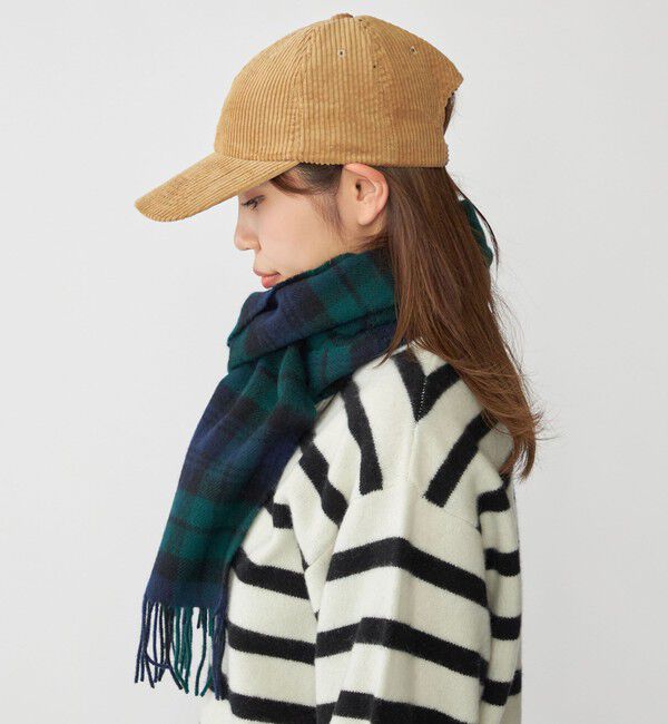 SHIPS「【WEB限定】SHIPS: ワンポイント ロゴ 刺繍 コーデュロイ オーバーフィット キャップ」|キャップ・キャスケット|