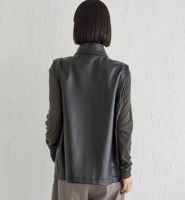 SHIPS for women「Wai＋:スタンドカラー ベスト」|ベスト・ジレ|