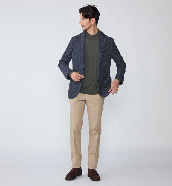 SHIPS「SHIPS: LANIFICIO ROMA メランジ ジャージー ジャケット」|テーラードジャケット|