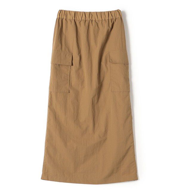 SHIPS Colors 「SHIPS Colors:〈洗濯機可能〉ナイロン ワッシャー カーゴ スカート」|タイト|