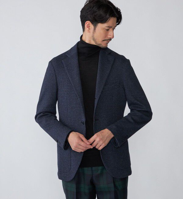 SHIPS「SHIPS: ピンヘッド ジャージー ジャケット」|テーラードジャケット|