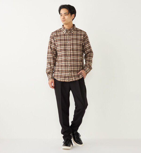 SHIPS Colors 「SHIPS Colors: 〈洗濯機可能〉ネル ボタンダウン シャツ」|シャツ・ブラウス|