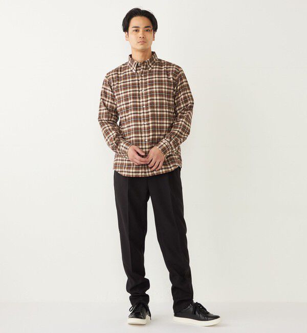 SHIPS Colors 「SHIPS Colors: 〈洗濯機可能〉ネル ボタンダウン シャツ」|シャツ・ブラウス|