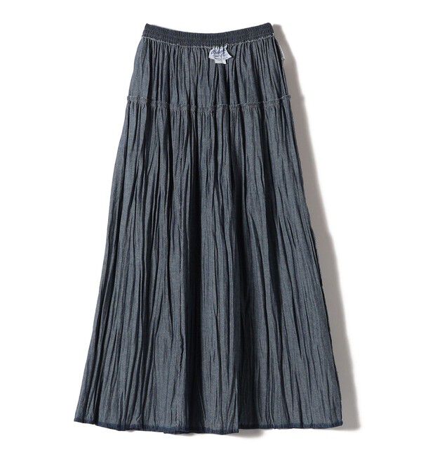 SHIPS for women「ROCKMOUNT:〈洗濯機可能〉デニム ティアード スカート」|スカート|