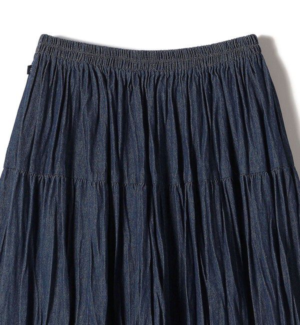 SHIPS for women「ROCKMOUNT:〈洗濯機可能〉デニム ティアード スカート」|スカート|