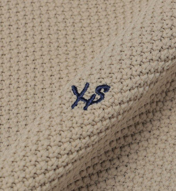 SHIPS「【WEB限定】SHIPS: ワンポイントロゴ ビッグシルエット レイヤード ニット（ニット+ロンT）」|ニット・セーター|