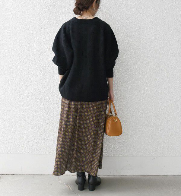 SHIPS any「SHIPS any:〈洗濯機可能〉ジオメトリック フレア ギャザー スカート」|スカート|