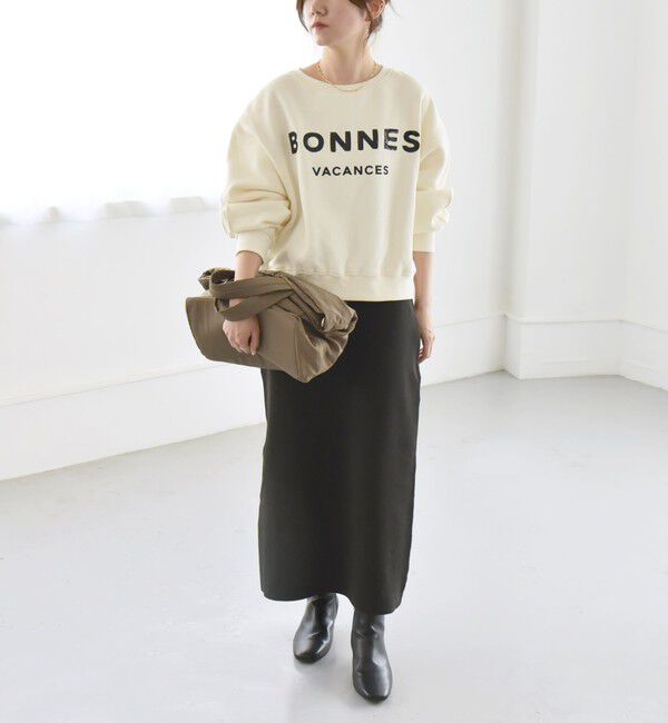 quaranciel「quaranciel:〈手洗い可能〉スパンコール刺繍 ロゴ スウェット」|スウェット・ジャージ|