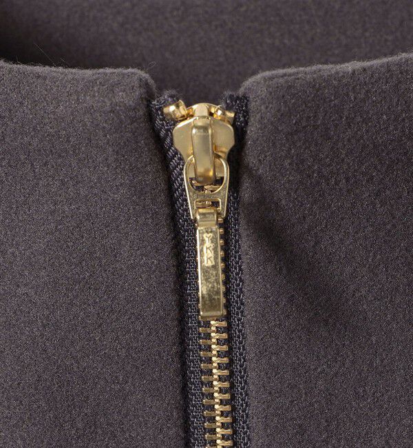 SHIPS for women「【WEB限定】〈手洗い可能〉 ウールライク ボトル ネック ジップ ブルゾン」|ブルゾン・スタジャン|