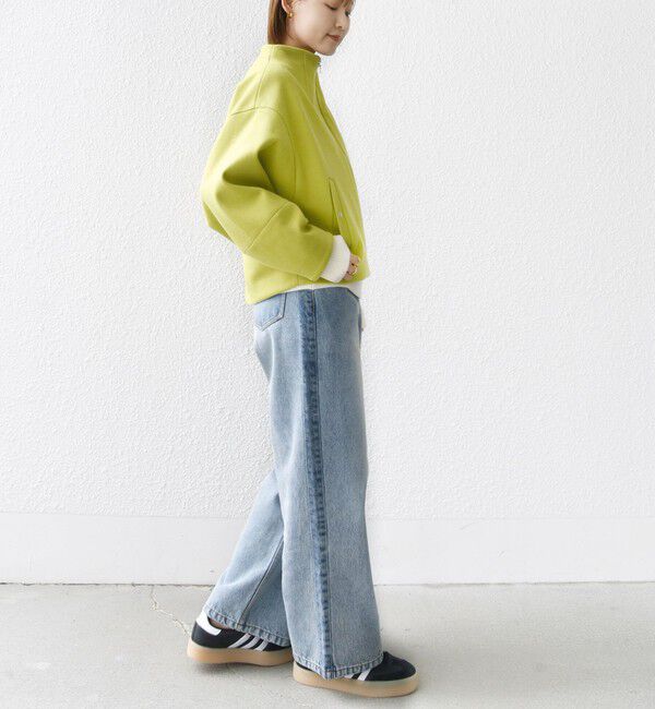 SHIPS for women「【WEB限定】〈手洗い可能〉 ウールライク ボトル ネック ジップ ブルゾン」|ブルゾン・スタジャン|