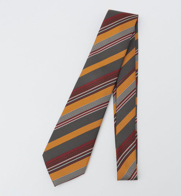 SHIPS「SHIPS: シルク ジャカード マルチ ストライプ ネクタイ」|ネクタイ・蝶ネクタイ|イエロー系