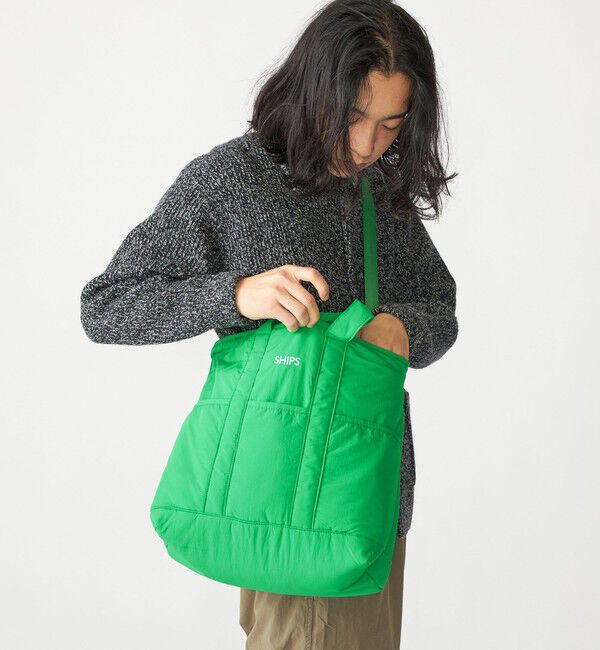 SHIPS「【WEB限定】SHIPS: 中綿 トート ショルダー バッグ」|ショルダー・メッセンジャー|