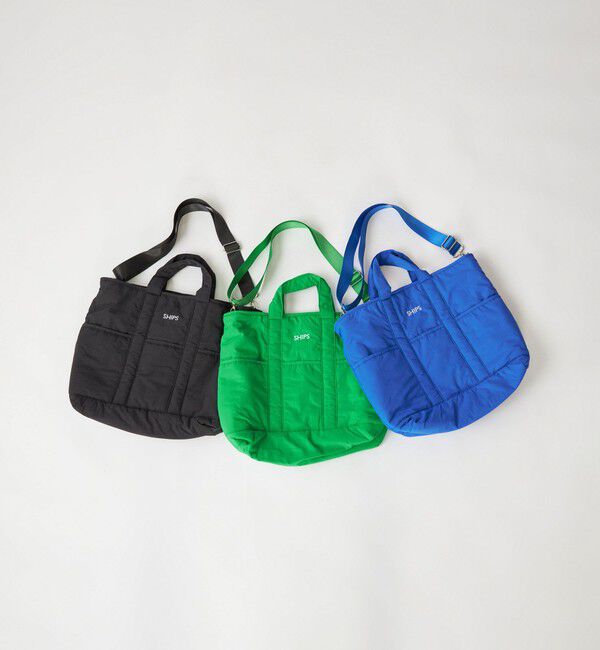 SHIPS「【WEB限定】SHIPS: 中綿 トート ショルダー バッグ」|ショルダー・メッセンジャー|