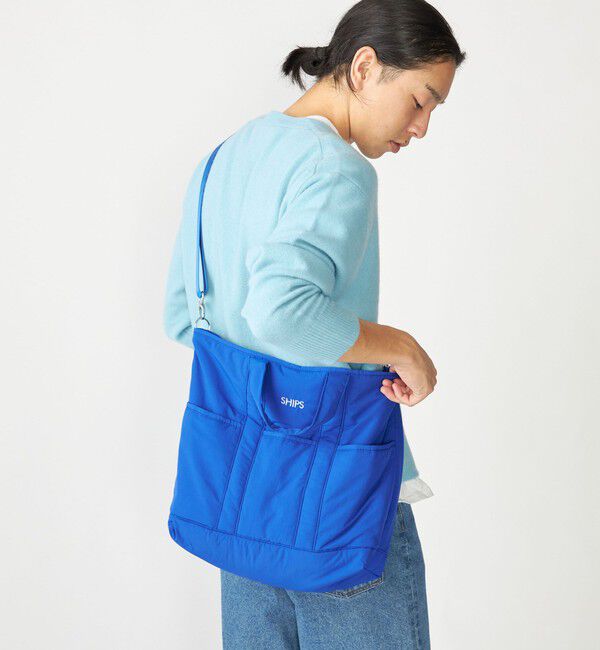 SHIPS「【WEB限定】SHIPS: 中綿 トート ショルダー バッグ」|ショルダー・メッセンジャー|