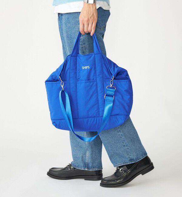 SHIPS「【WEB限定】SHIPS: 中綿 トート ショルダー バッグ」|ショルダー・メッセンジャー|