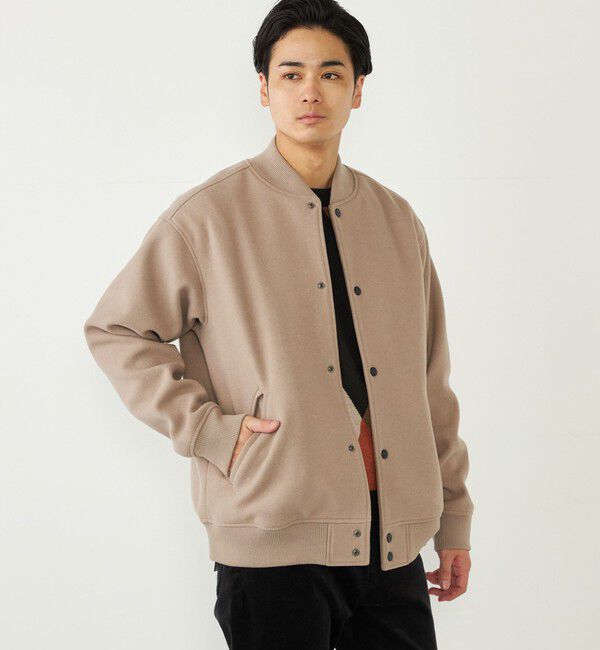 SHIPS Colors 「SHIPS Colors:THERMOLITE(R) ミックス スタジアム ブルゾン」|ブルゾン・スタジャン|